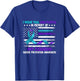 In Memory Cousin Suicide Awareness Prevention American Flag T-Shirt - T-Shirt | Royal