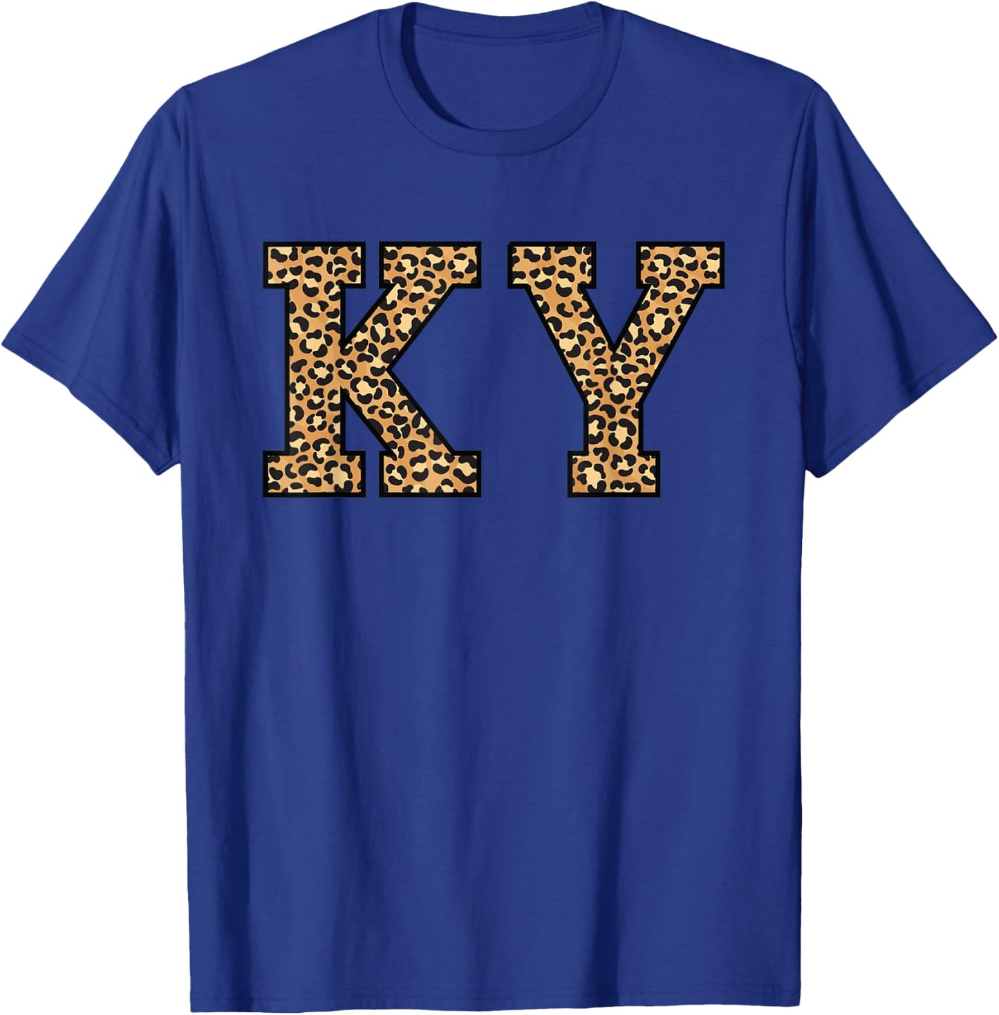 KY Leopard Pattern Kentucky T-Shirt - T-Shirt | Royal