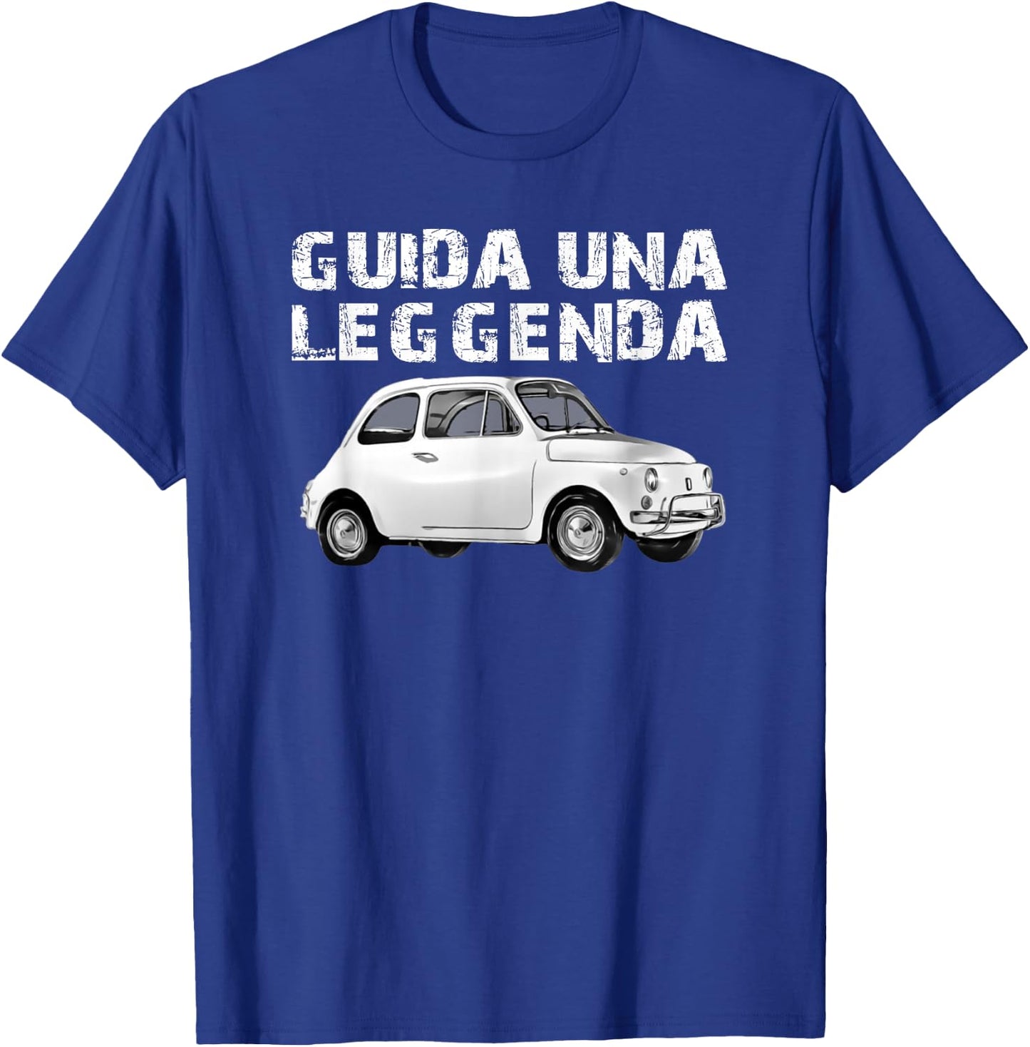 DOMI Fiat 500 Classic , Black, Small, Short Sleeve T-Shirt - T-Shirt | Royal