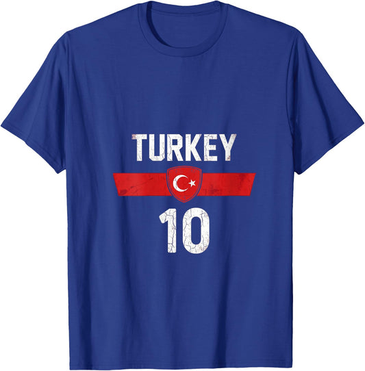 Women's Turkey Gift Turkey Soccer Ball Football Europe Turks V-Neck T-Shirt - T-Shirt | Royal
