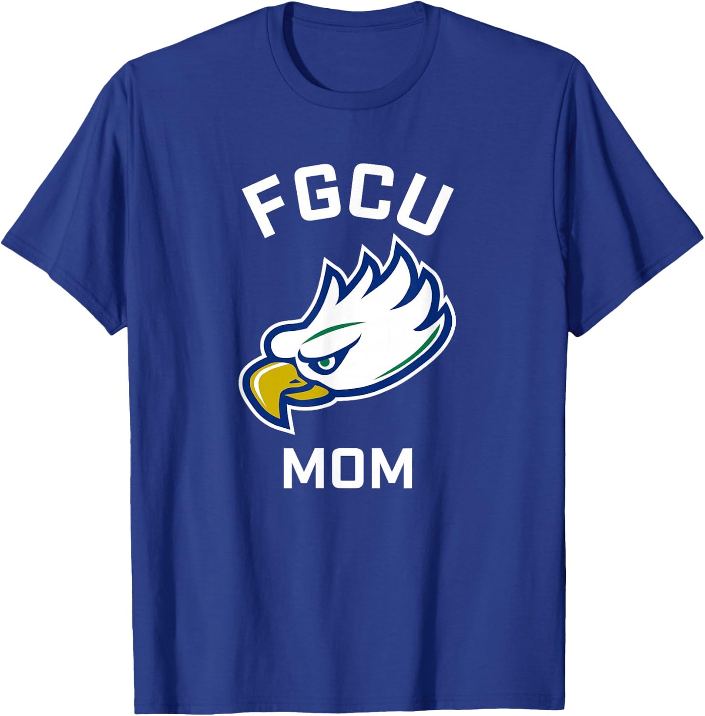 Florida Gulf Coast University FGCU Eagles Arched Mom T-Shirt - T-Shirt | Royal