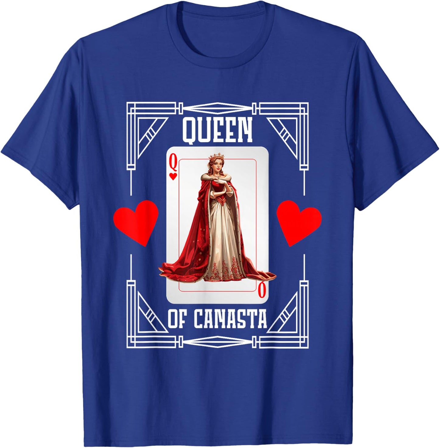 Canasta Score Sheets Card Game Card Holder Canasta Queen T-Shirt - T-Shirt | Royal