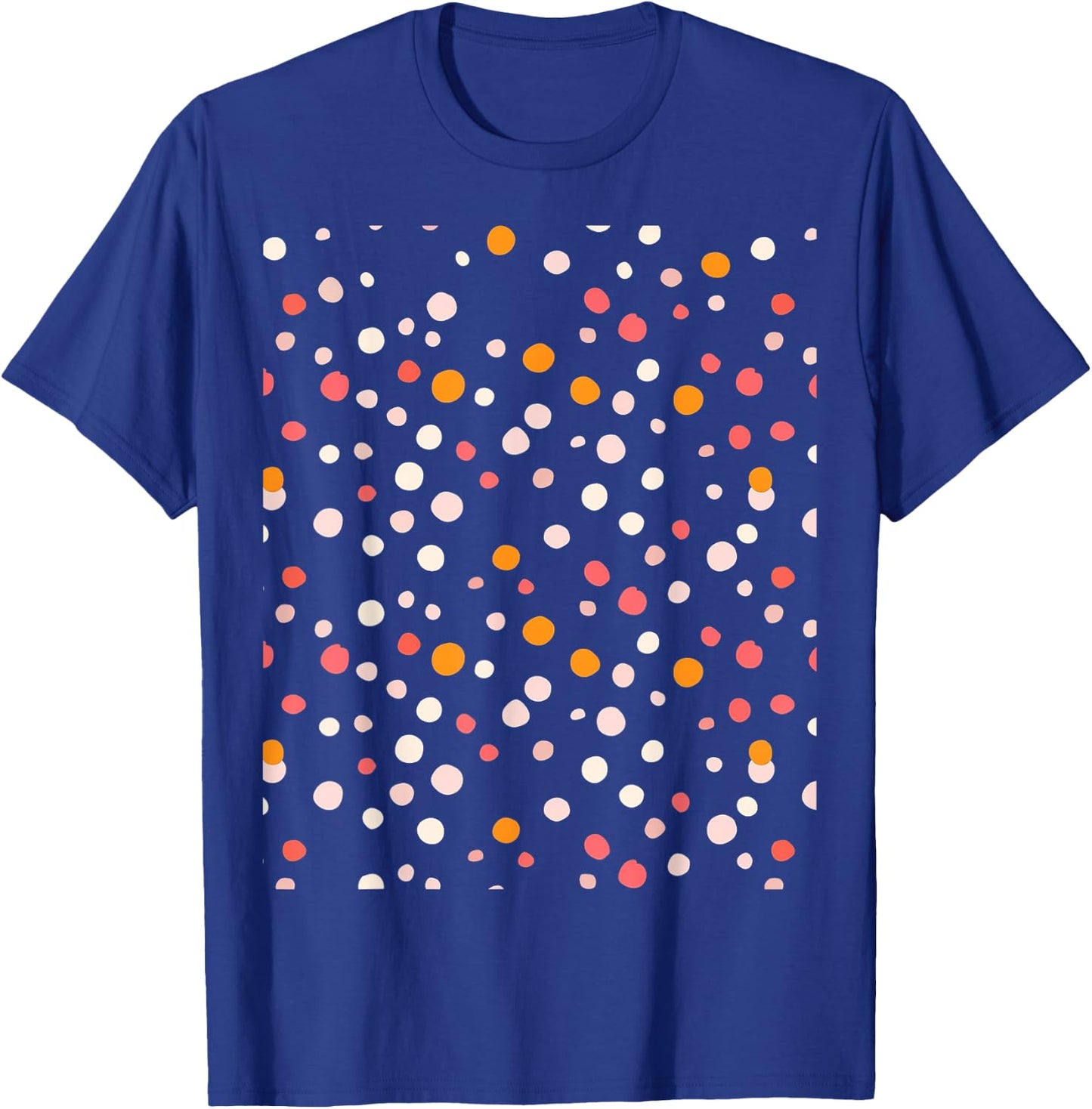 Polka Dot Pattern T-Shirt - T-Shirt | Royal
