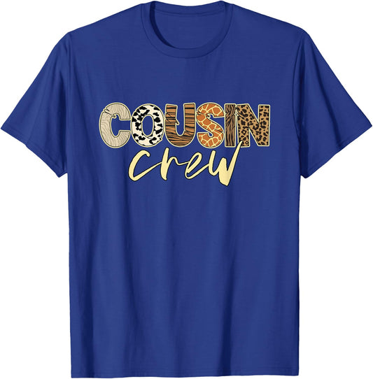 Cousin Crew Zoo Safari Squad Family Vacation Trip Matching T-Shirt - T-Shirt | Royal