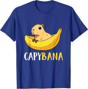 Capybana Kawaii Banana Capybara T-Shirt - T-Shirt | Royal