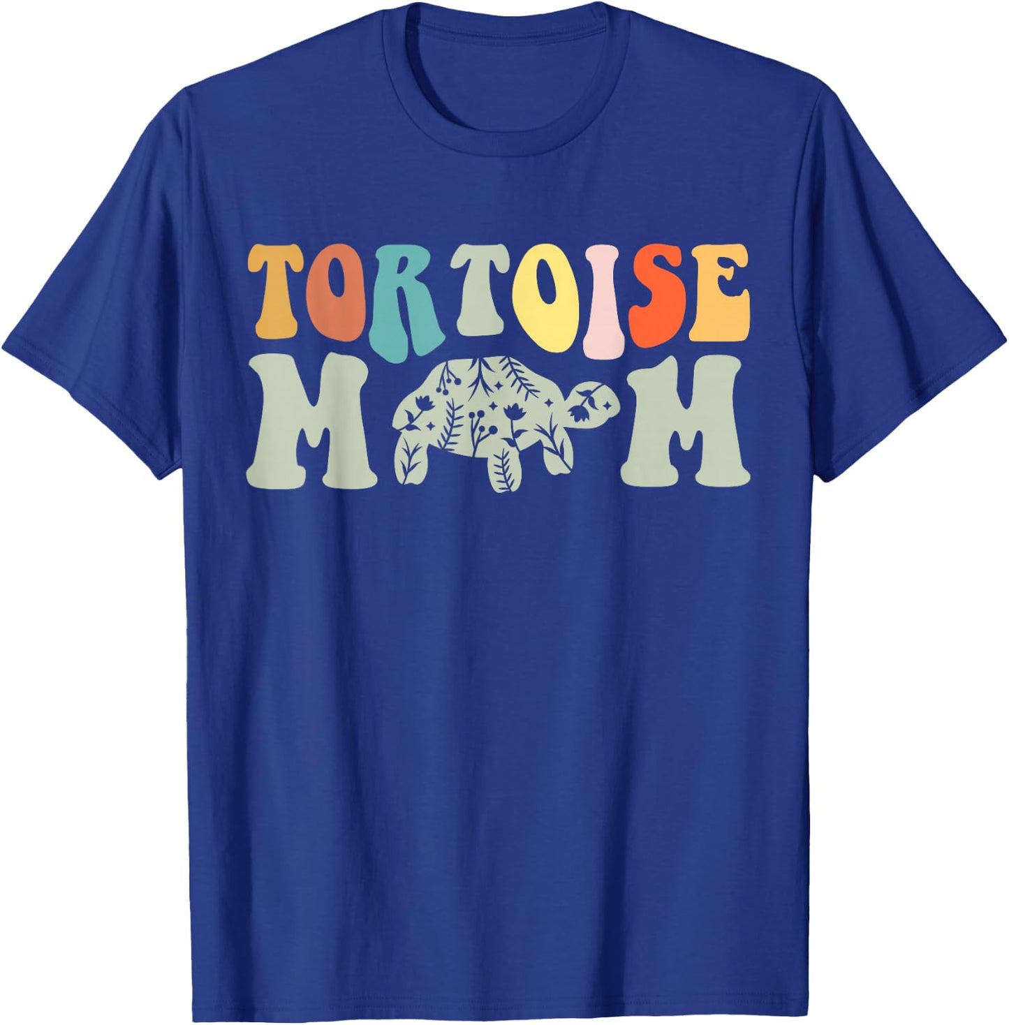 RoyalTees : Women's Tortoise Mom - Black, Small, Short Sleeve T-Shirt - T-Shirt | Royal