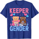 Keeper Of The Gender Reveal Baby Bear Balloons Pink Or Blue T-Shirt - T-Shirt | Royal