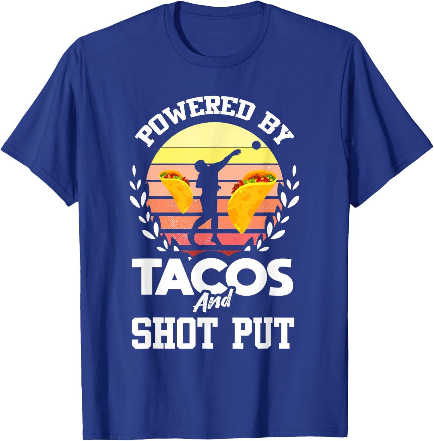 Shot Put Shirt Funny Taco Lover Track and Field Shot Putter T-Shirt - T-Shirt | Royal