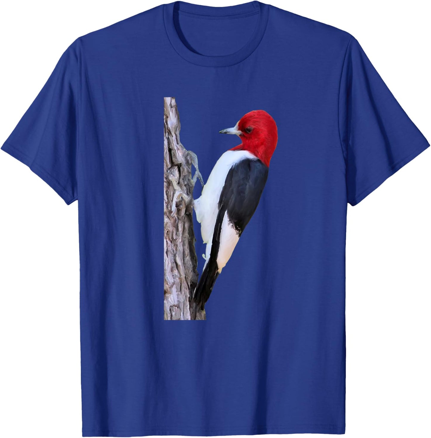 Bird Red-headed Woodpecker Bird Ornithology T-Shirt - T-Shirt | Royal