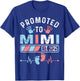 Promoted To Mimi Est. 2025 Baby Shower Gender Reveal T-Shirt - T-Shirt | Royal