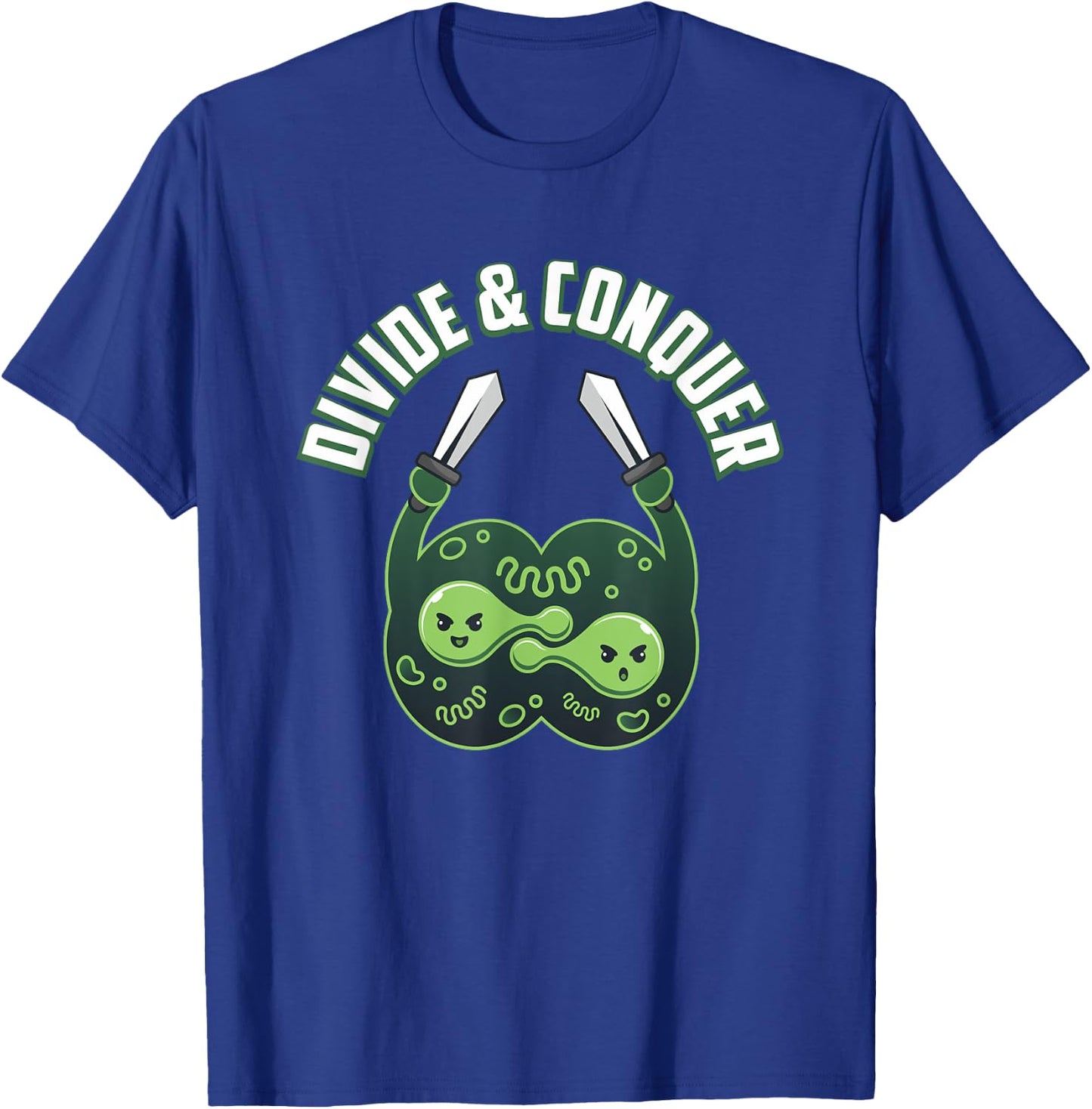 Divide And Conquer Gaming Cells Biology Science Biologist T-Shirt - T-Shirt | Royal