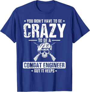 Combat Mission US Military US Army Combat Engineer T-Shirt - T-Shirt | Royal