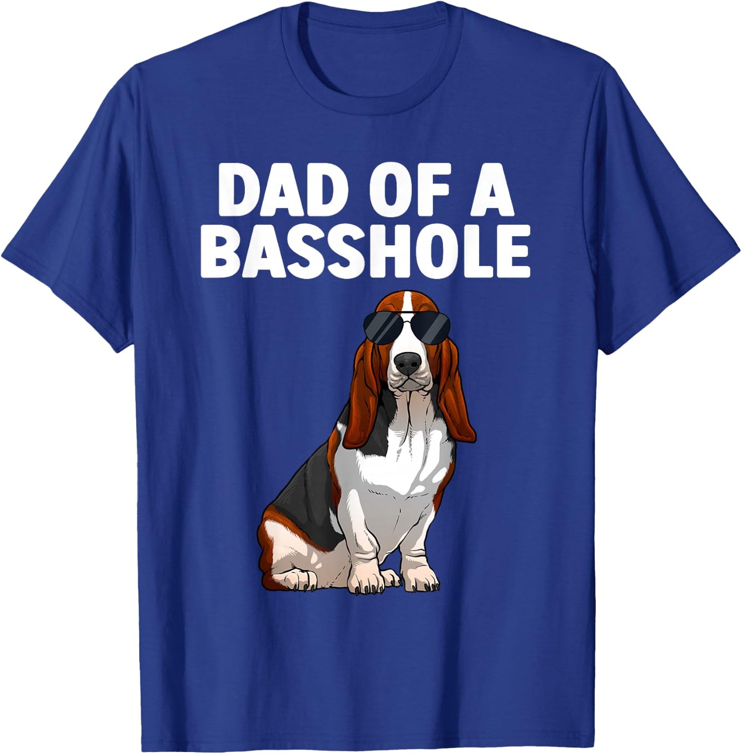 Cool Basset Hound Design Dad Dog Basset Hound Lovers T-Shirt - T-Shirt | Royal
