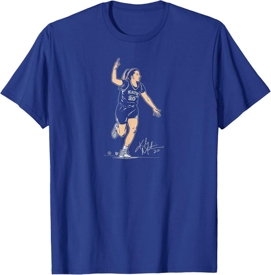 Kate Martin: Superstar Pose Las Vegas Basketball T-Shirt - T-Shirt | Royal