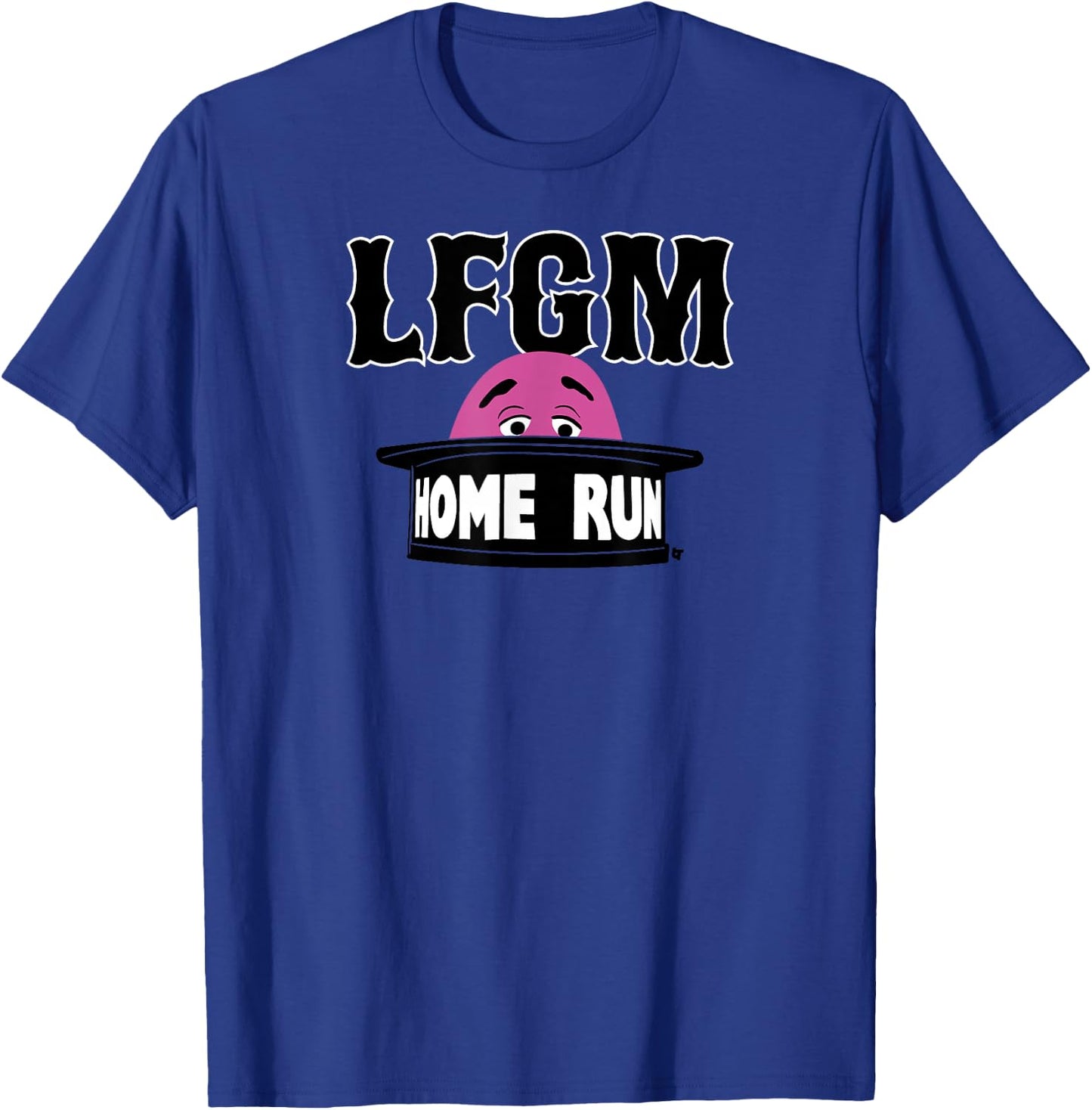 LFGM Grimace - New York Baseball T-Shirt - T-Shirt | Royal