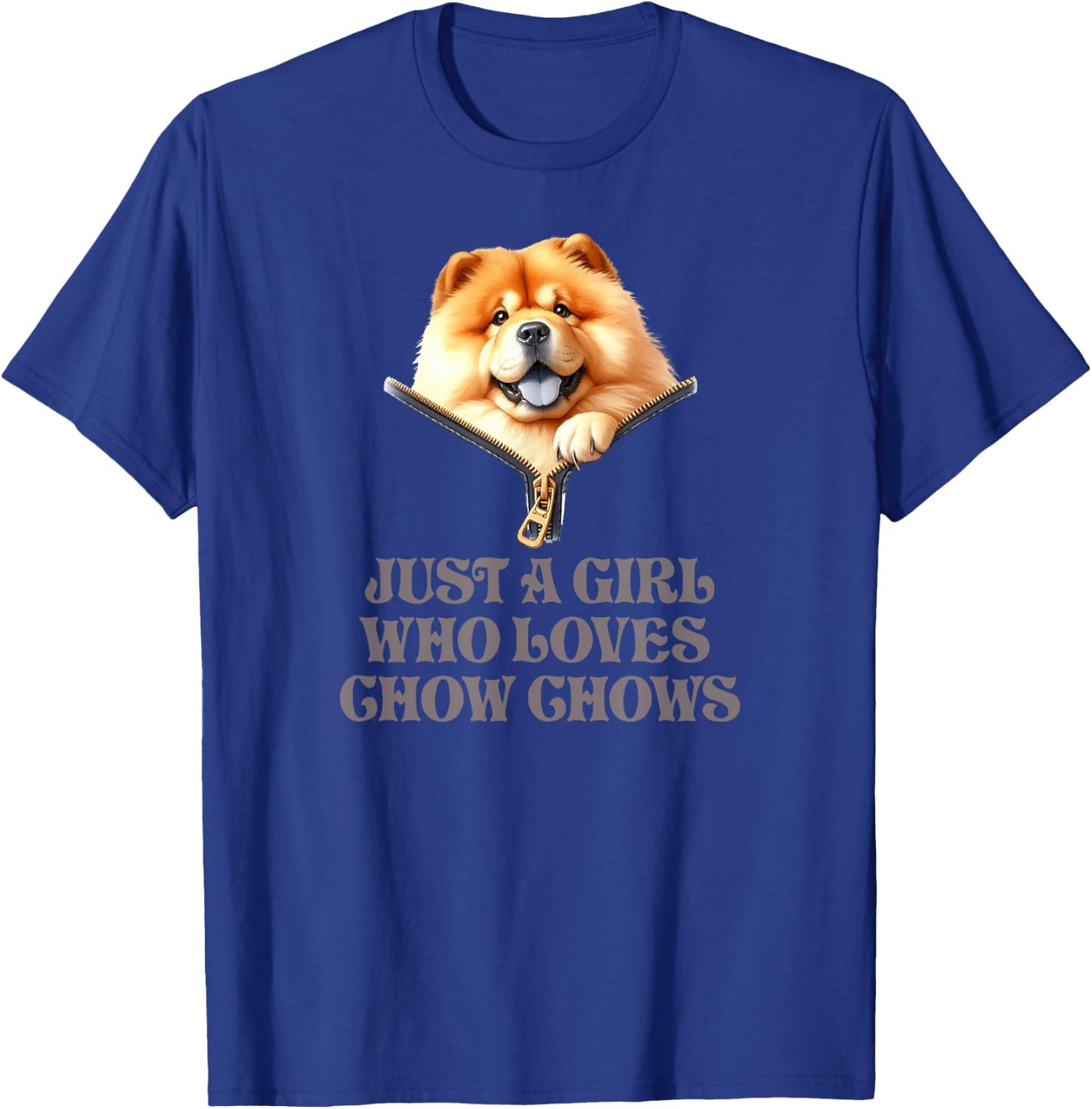 Just A Girl Who Loves Chow Chows T-Shirt - T-Shirt | Royal