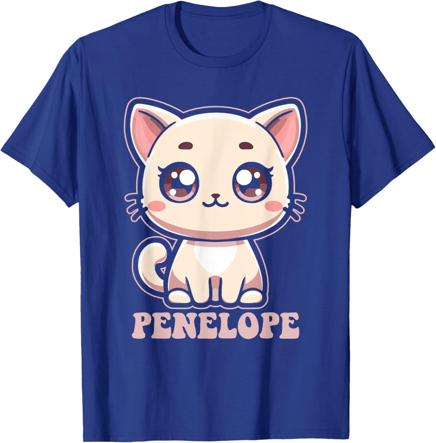 Penelope Cute Kitty Cat Design for Girls Name Penelope T-Shirt - T-Shirt | Royal