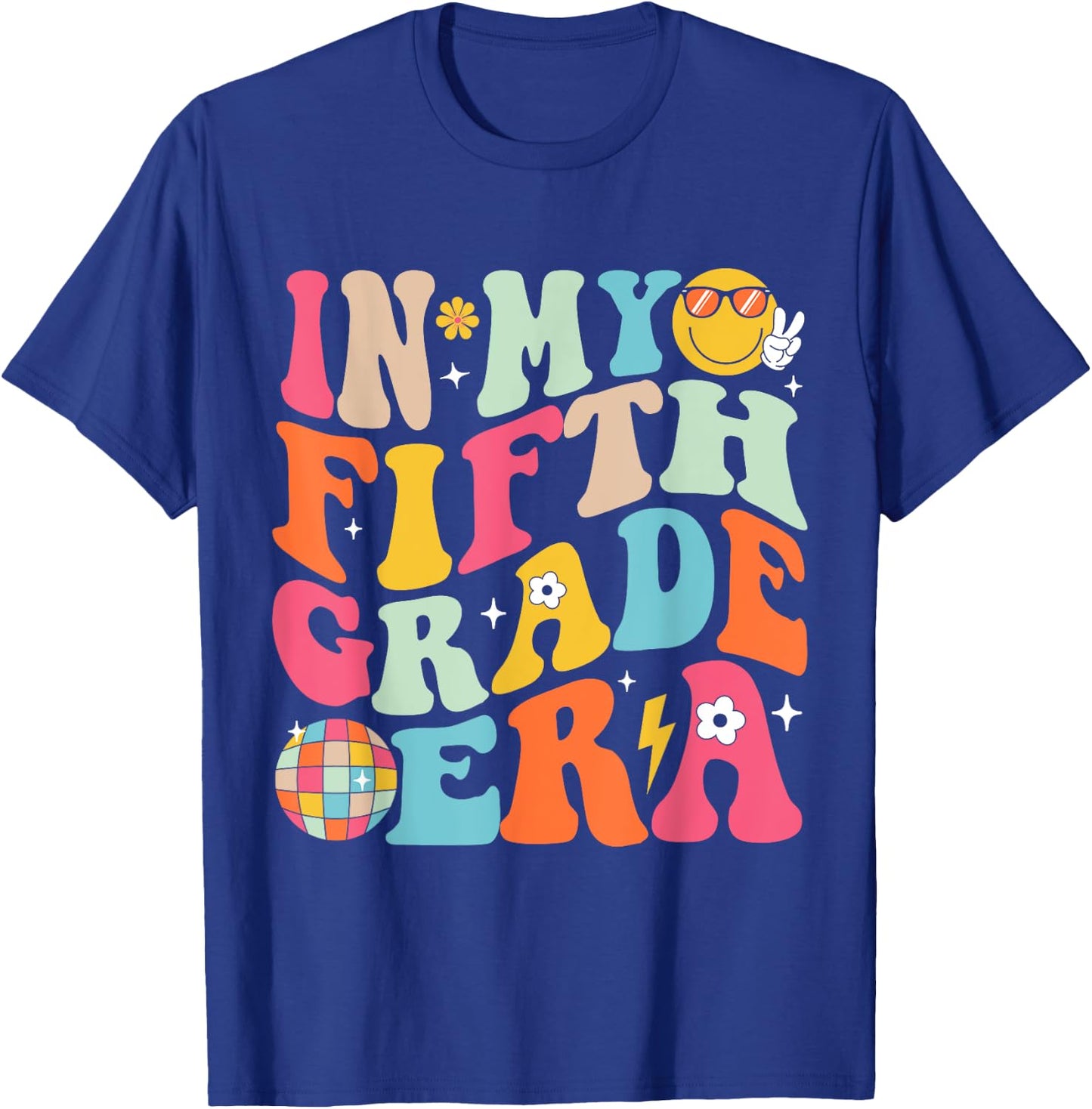 In My Fifth Grade Era Boys Girls Back To School 5th Grade T-Shirt - T-Shirt | Royal