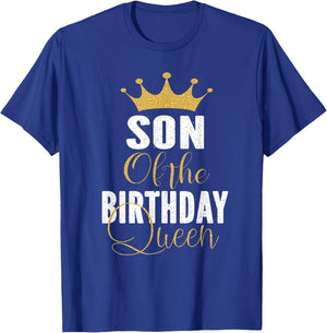 Son of The Birthday Queen Women Bday Party Gift T-Shirt - T-Shirt | Royal