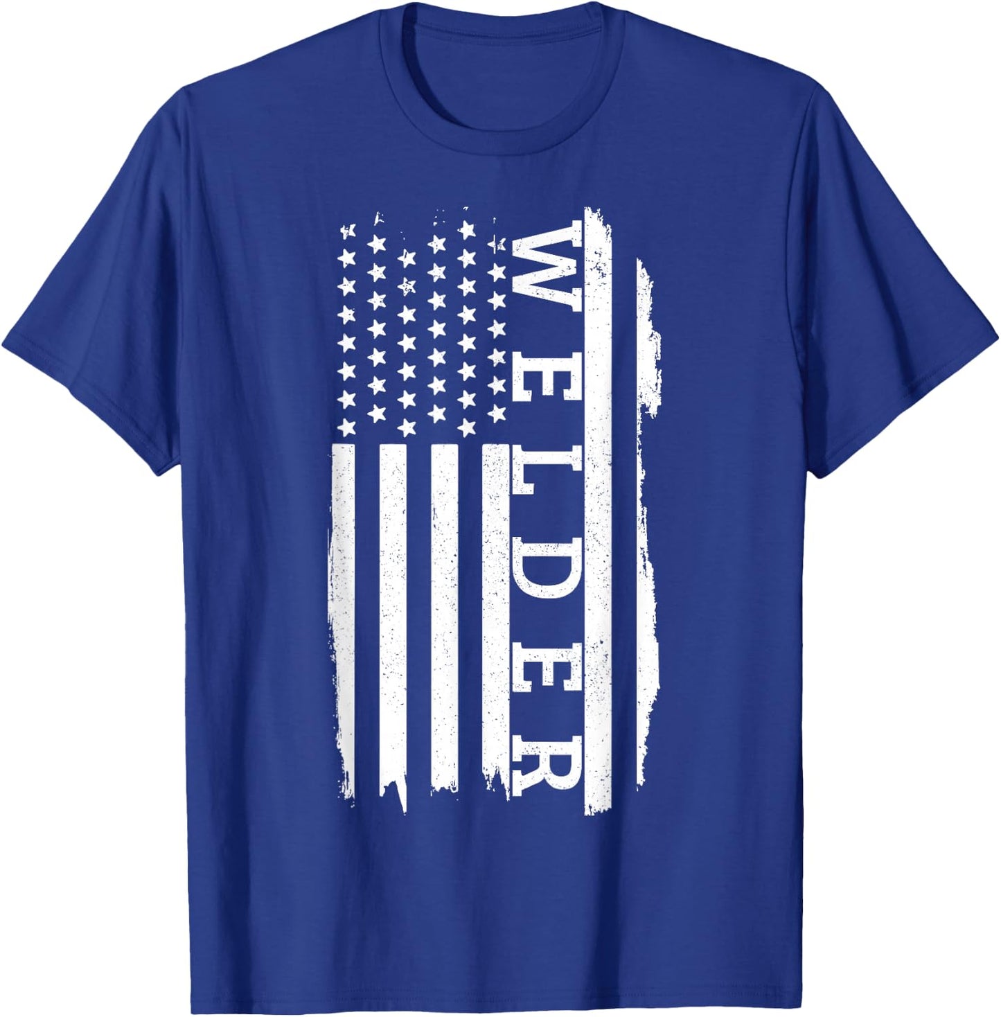 Patriotic Welder Gift American Flag USA 4th Of July Welding T-Shirt - T-Shirt | Royal