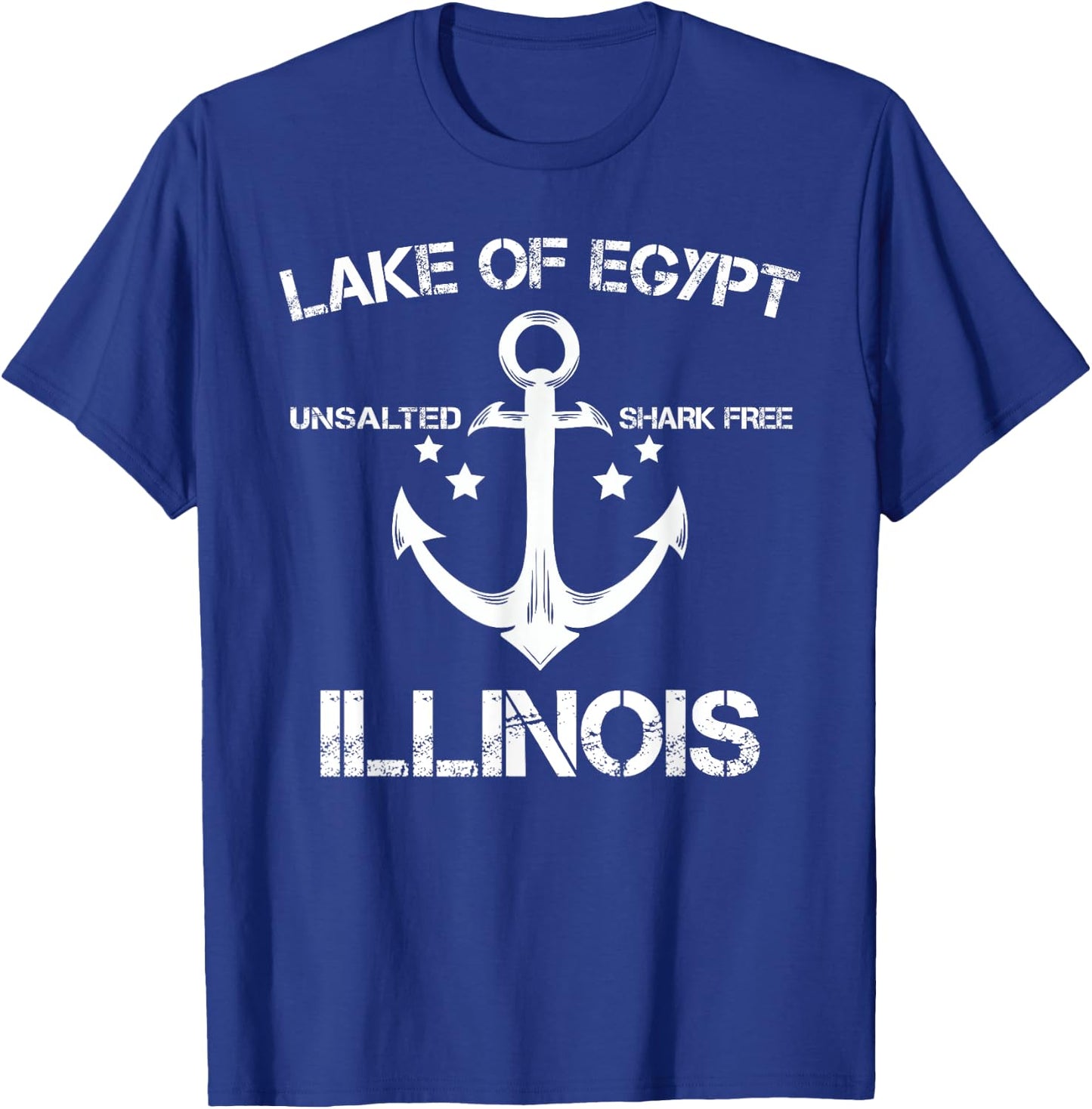 LAKE OF EGYPT ILLINOIS Funny Fishing Camping Summer Gift Men Women Girls Kids T-Shirt - T-Shirt | Royal