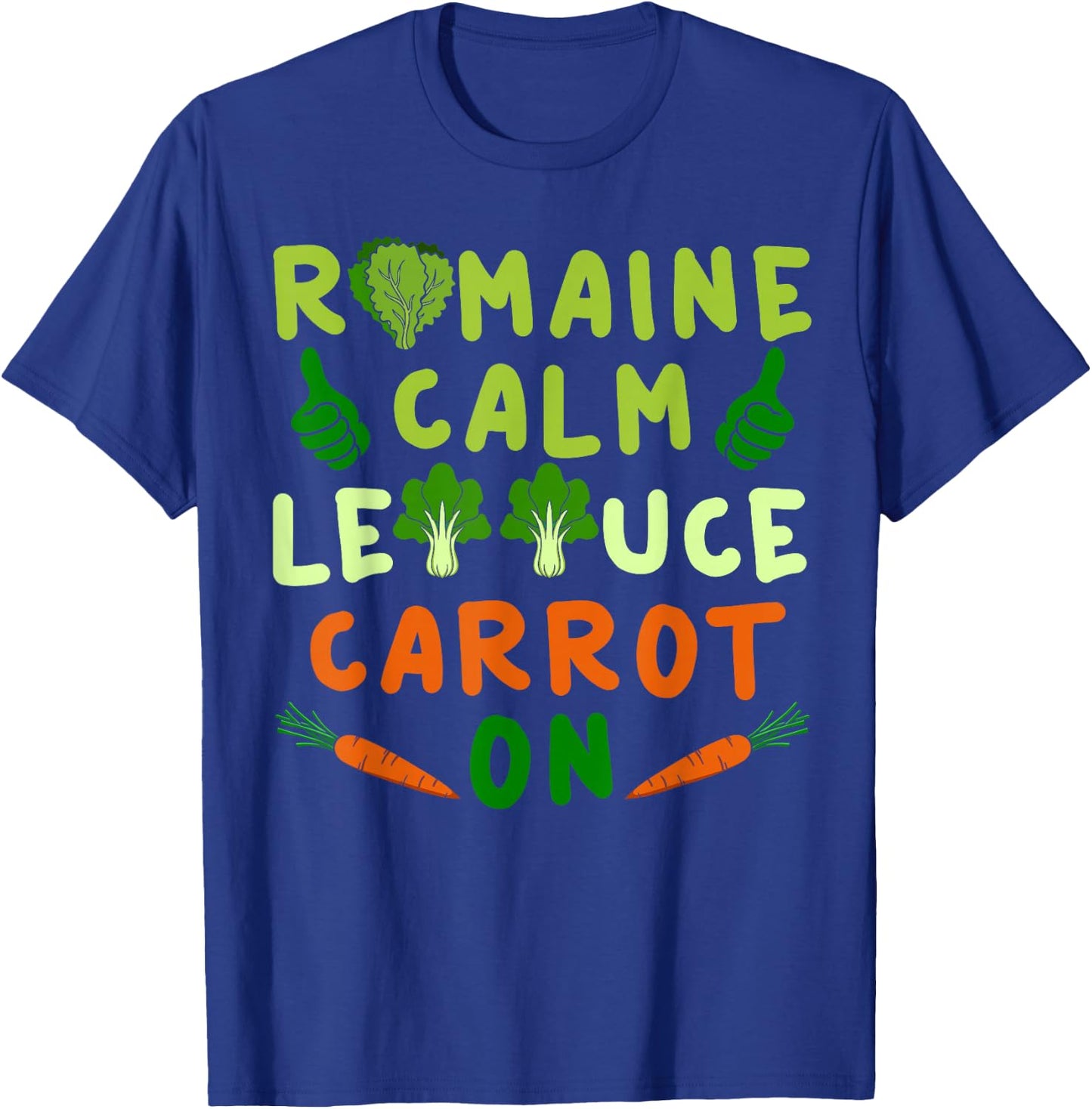 Letttuce Romaine Calm Leaf Vegetable Vegetarian Vegan T-Shirt - T-Shirt | Royal
