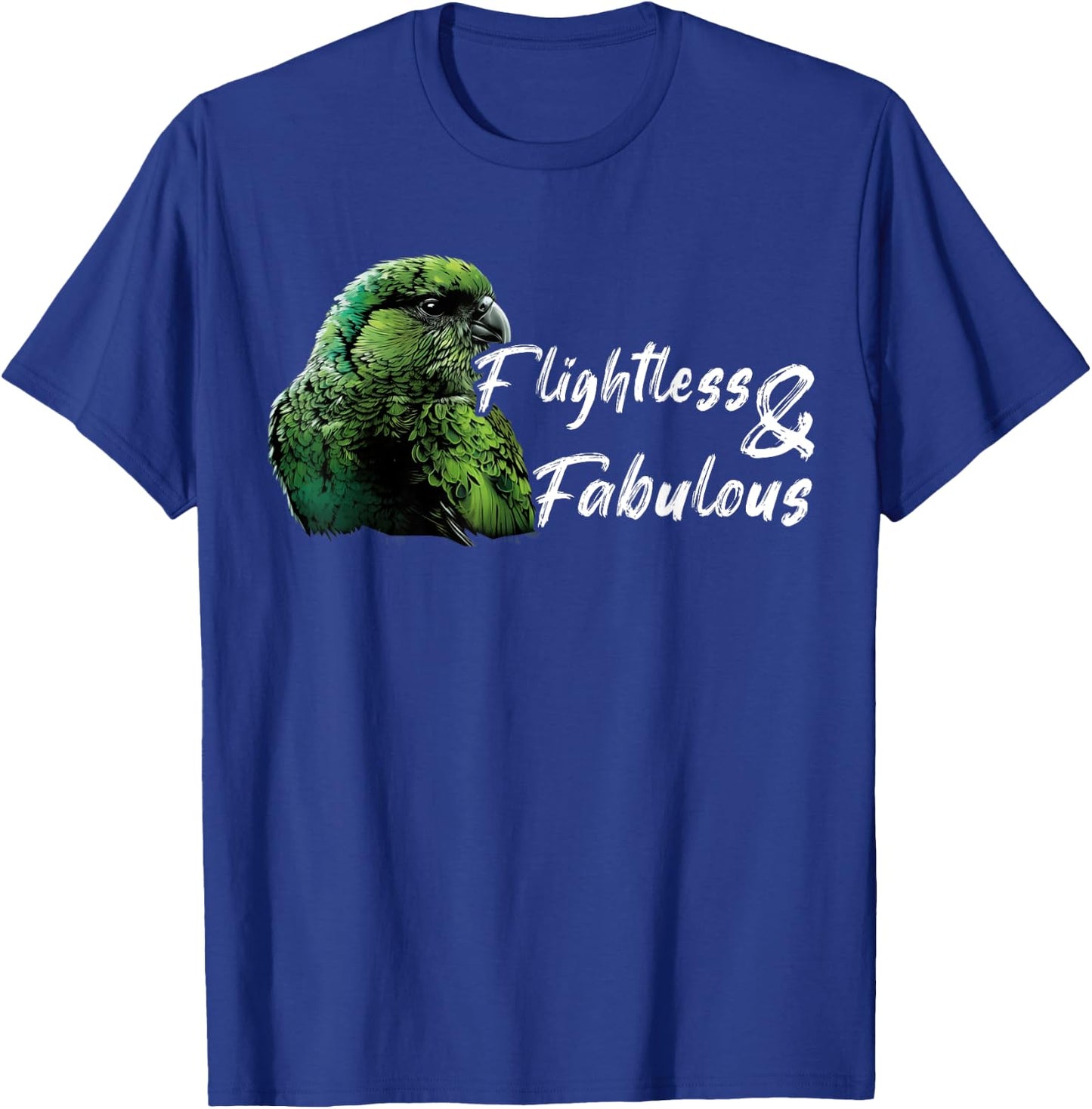 Kakapo Bird New Zealand Flightless And Fabulous Kakapo T-Shirt - T-Shirt | Royal
