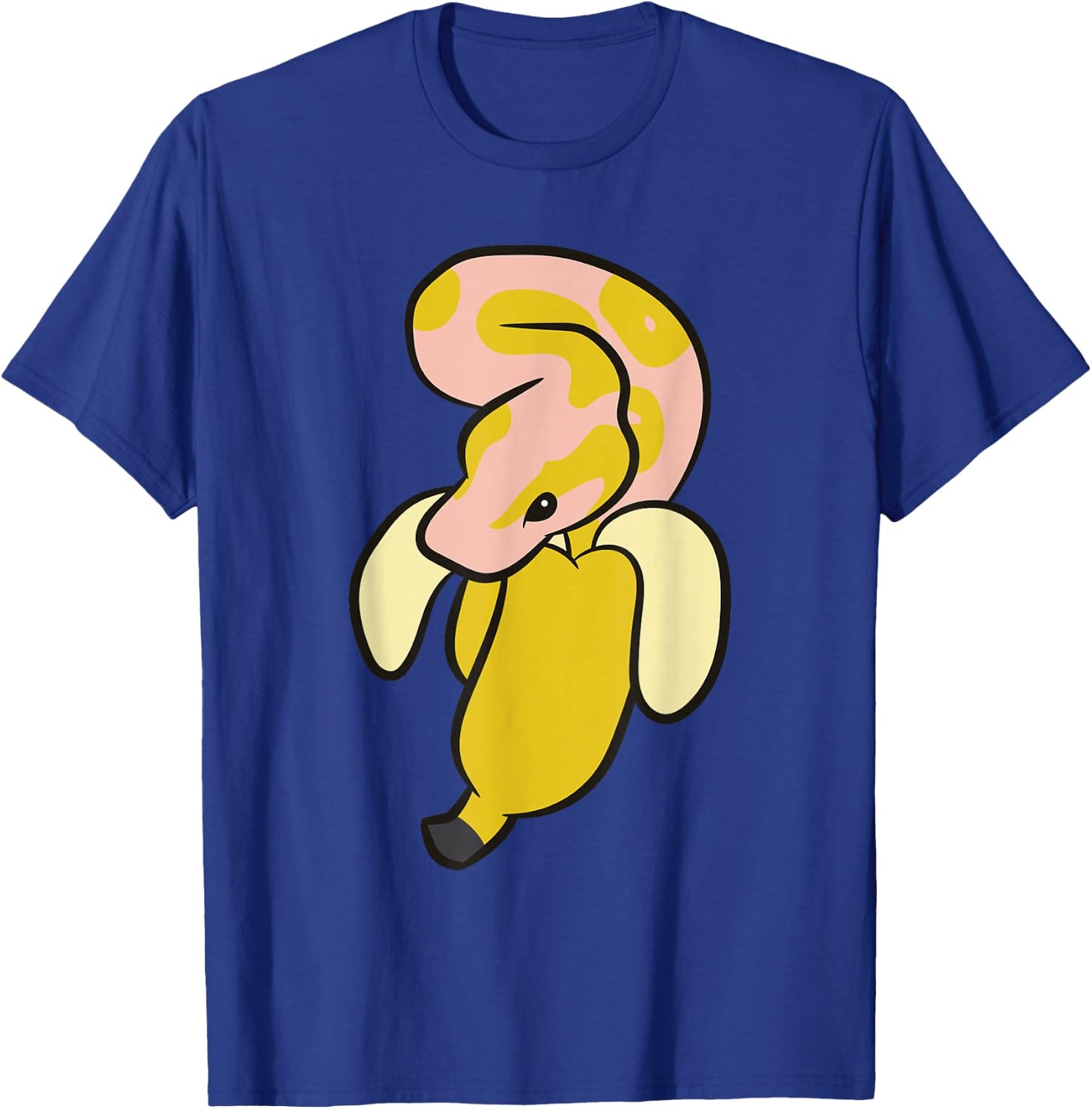 Banana Fruit Funny Banana Ball Python Snake T-Shirt - T-Shirt | Royal