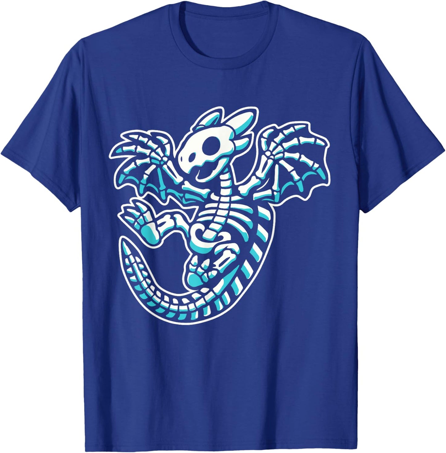 Funny Flying Dragon Skeleton X-Ray Boys Kids T-Shirt - T-Shirt | Royal