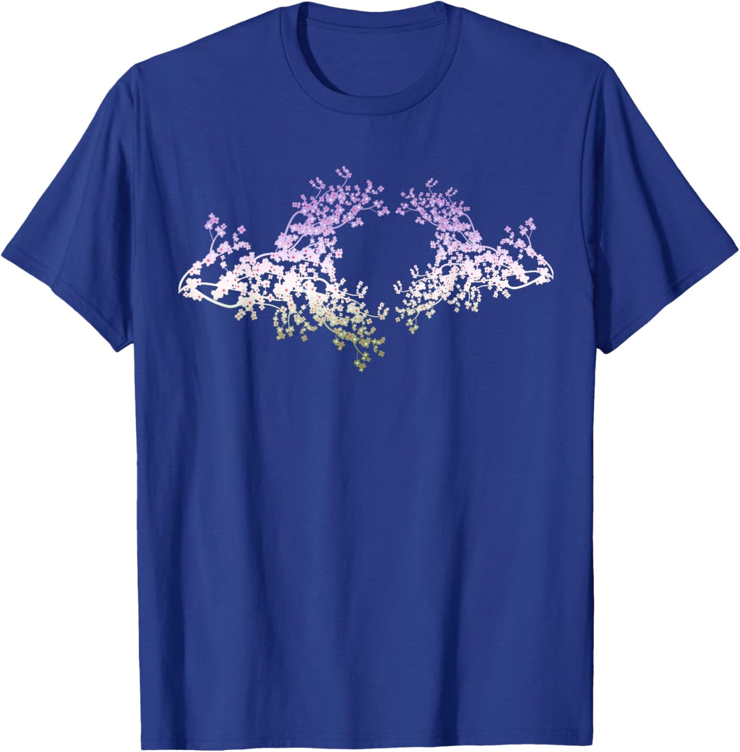 Gender Queer Pride Sakura Flower Heart LGBT Genderqueer Flag T-Shirt - T-Shirt | Royal