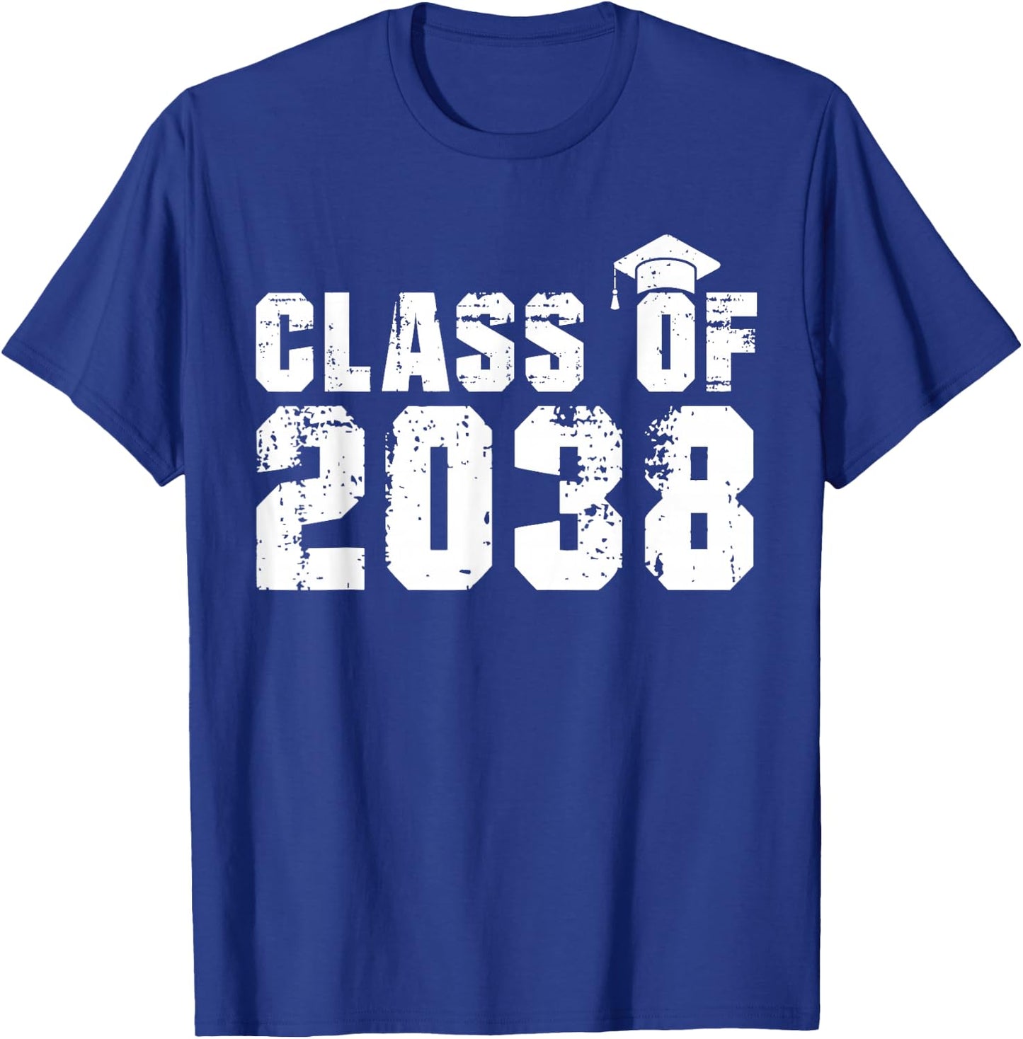 Vintage Class of 2038 Back to School Graduation 2038 T-Shirt - T-Shirt | Royal