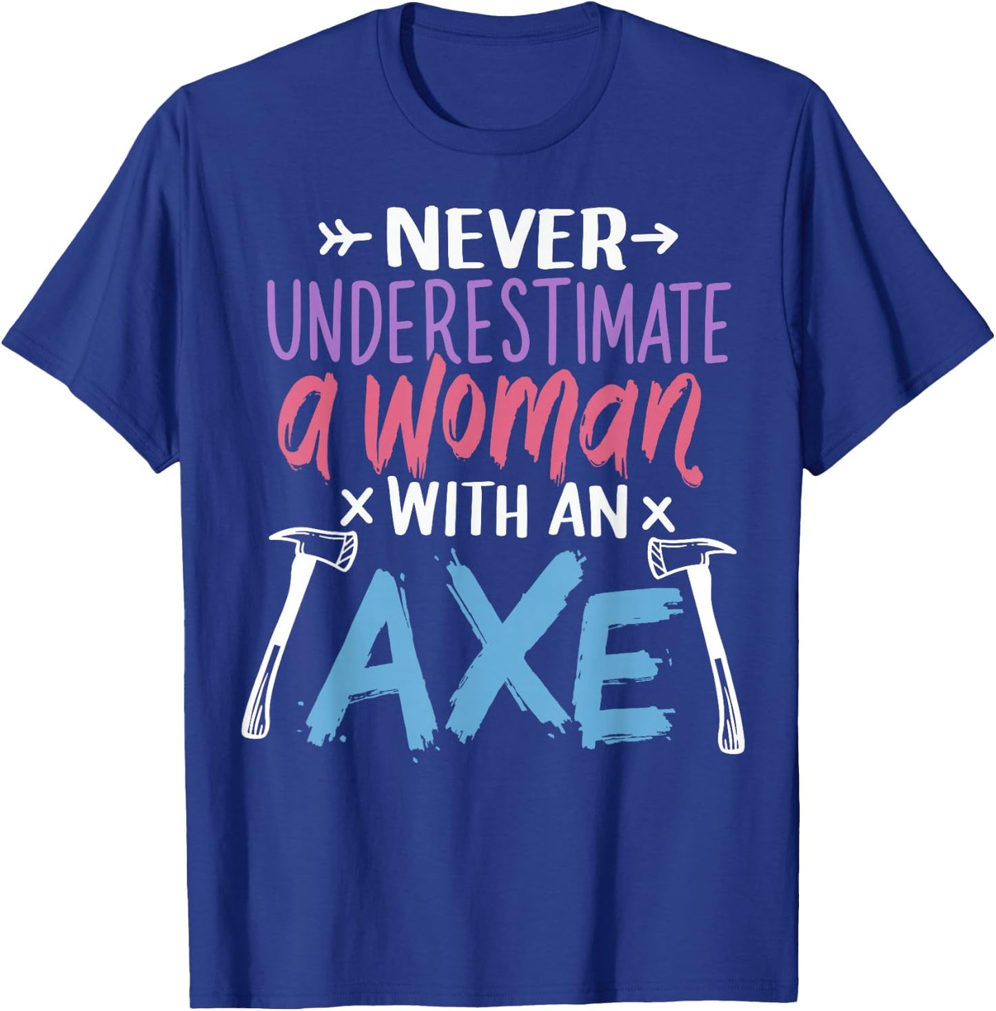 Axe Throwing Lumberjack T-Shirt - T-Shirt | Royal