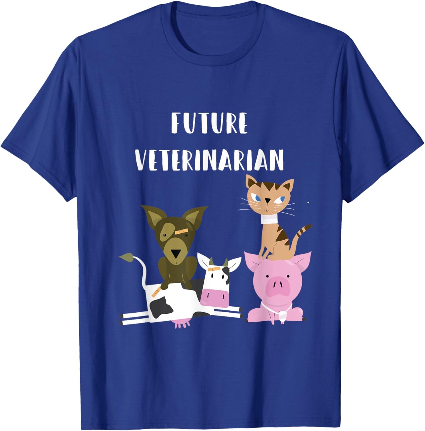 Future Veterinarian Funny Animal Lover T Shirt T-Shirt - T-Shirt | Royal