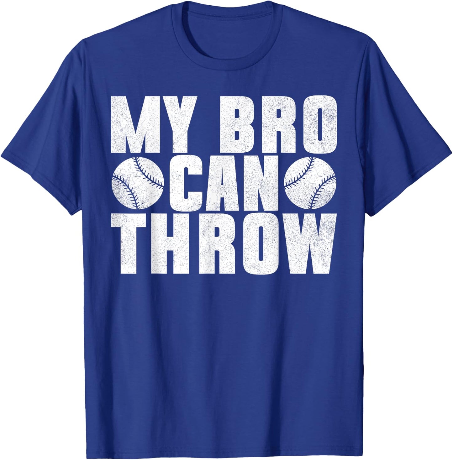 My Bro Can Throw Pitcher Baseball Player Boys T-Shirt - T-Shirt | Royal