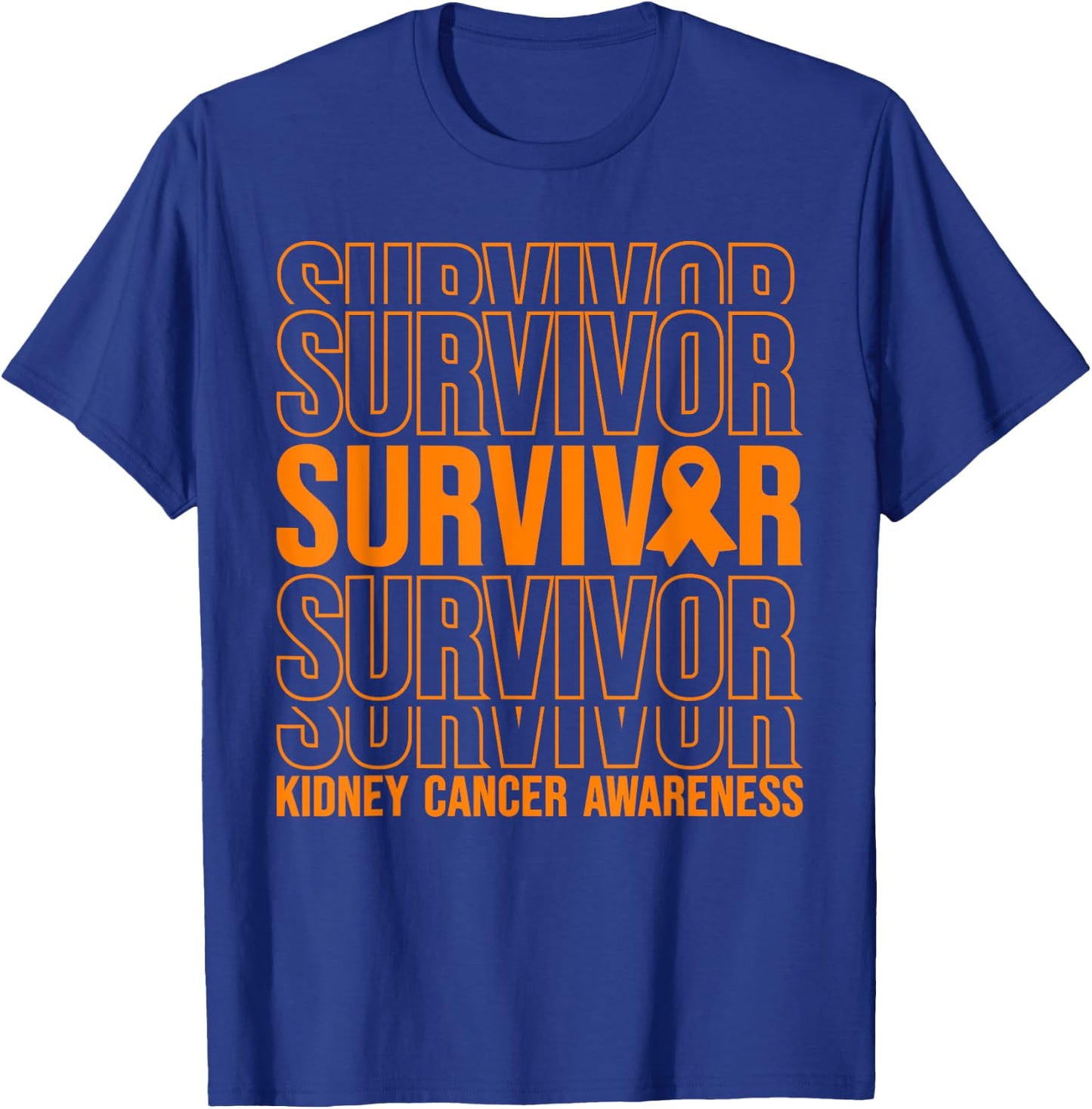 Kidney Cancer Survivor Kidney Cancer Awareness T-Shirt - T-Shirt | Royal