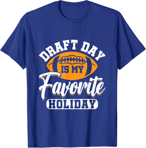 Draft Day is my Favorite Holiday - Fantasy Football Manager T-Shirt - T-Shirt | Royal