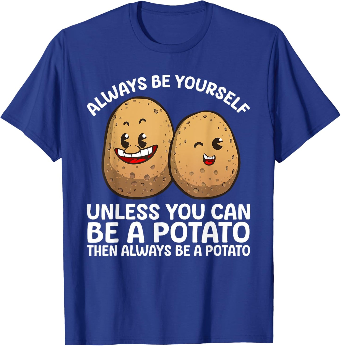 Cute Potato Costume Women Kids Potaty Novelty Potato T-Shirt - T-Shirt | Royal