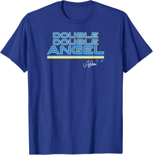 Angel Reese - Double Double Angel - Chicago Basketball T-Shirt - T-Shirt | Royal