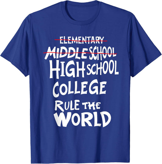 Funny Junior High Middle School Graduation T-Shirt - T-Shirt | Royal