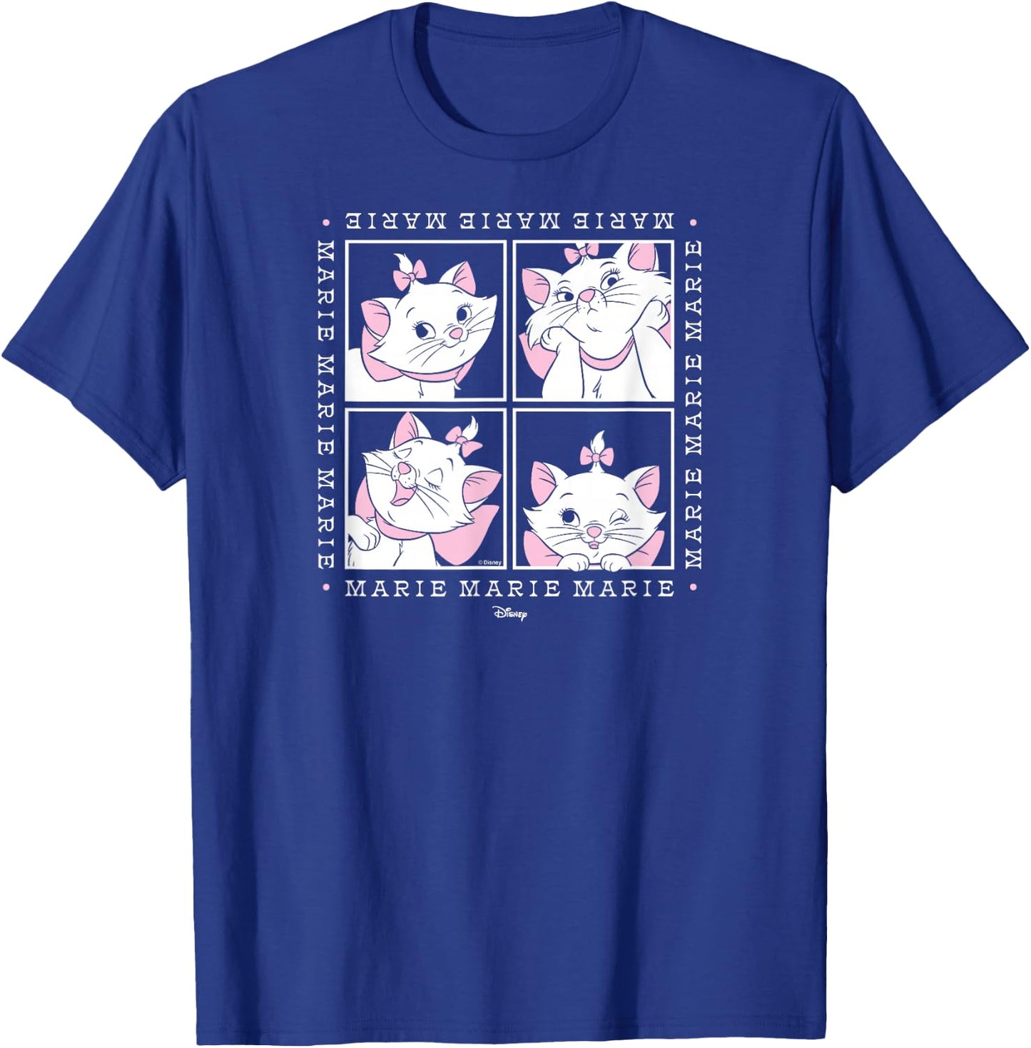 The Aristocats - Marie White Cat Character Face Grid T-Shirt - T-Shirt | Royal