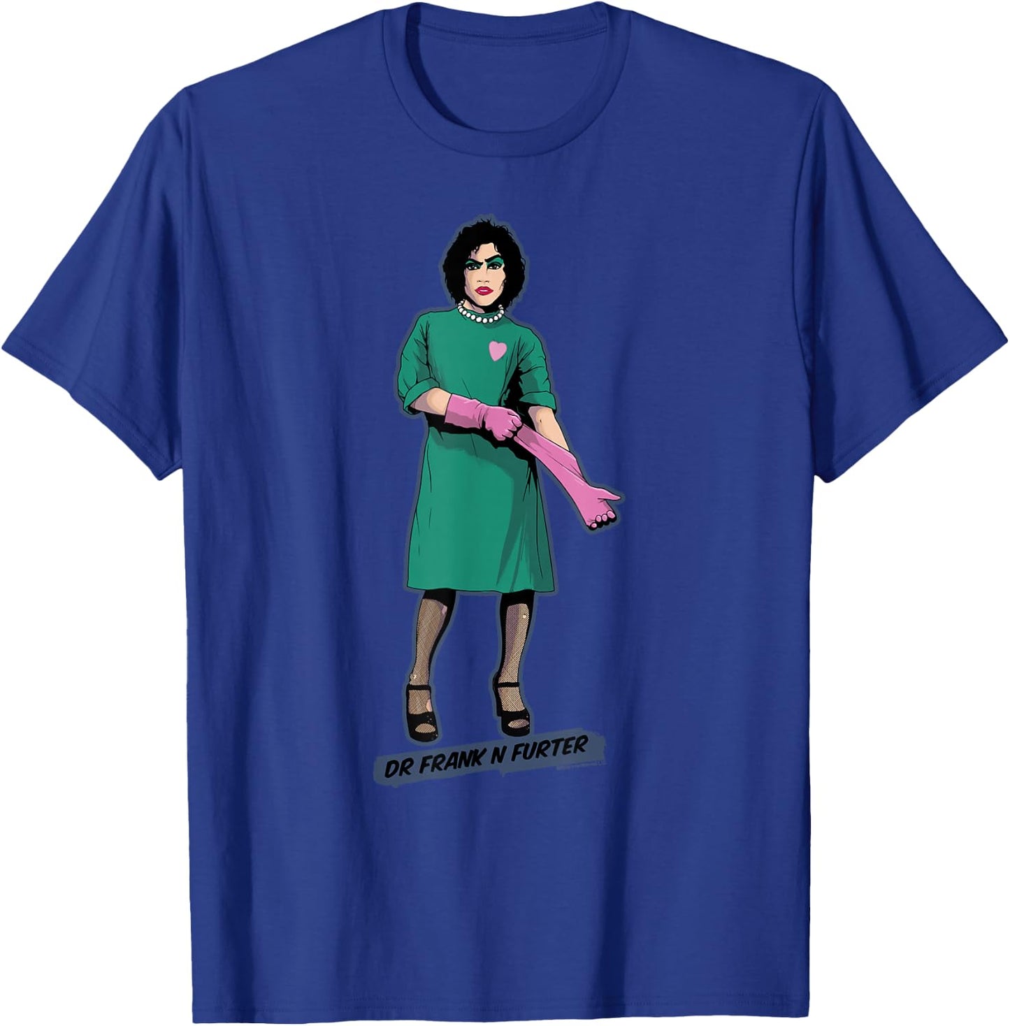 Rocky Horror Show Dr Frank N Furter Pink Gloves T-Shirt - T-Shirt | Royal