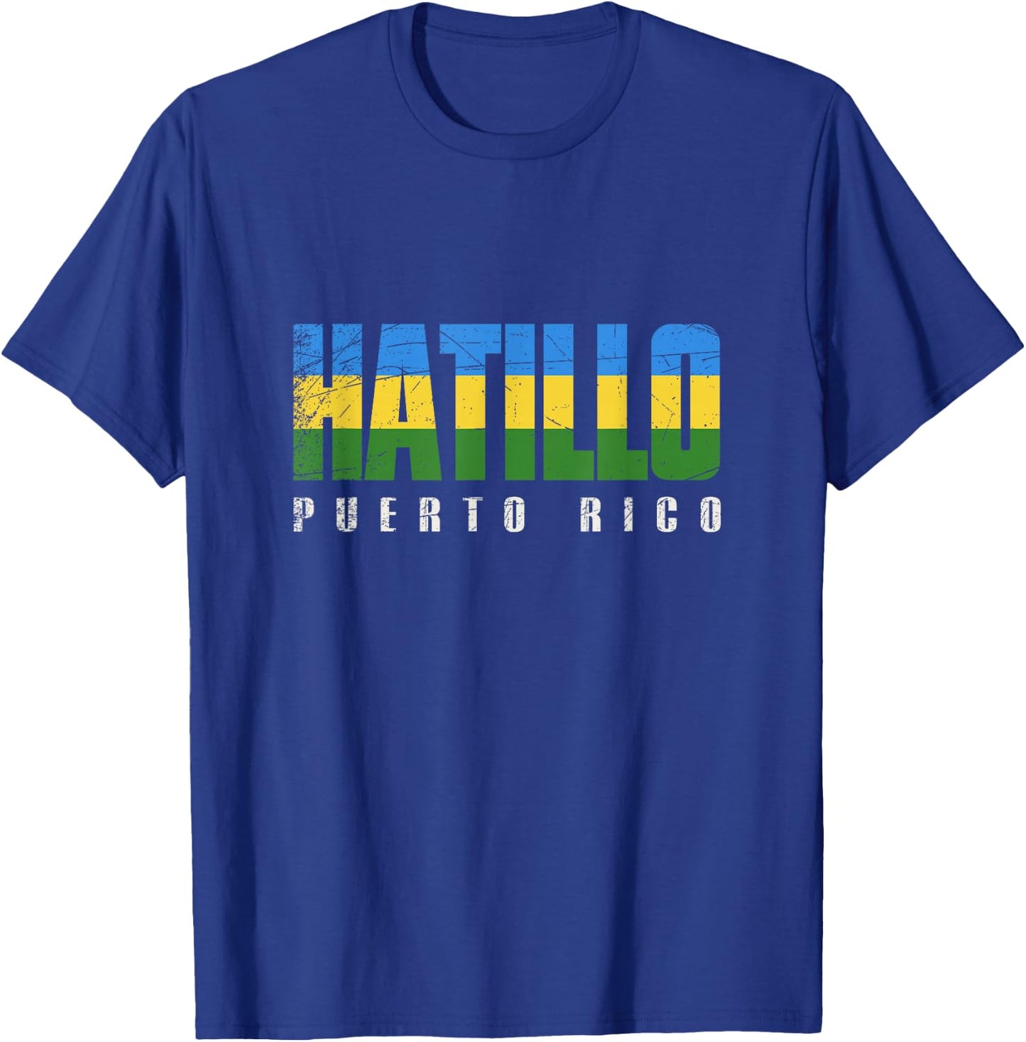 Hatillo City in Puerto Rico, Gurabo Flag T-Shirt - T-Shirt | Royal