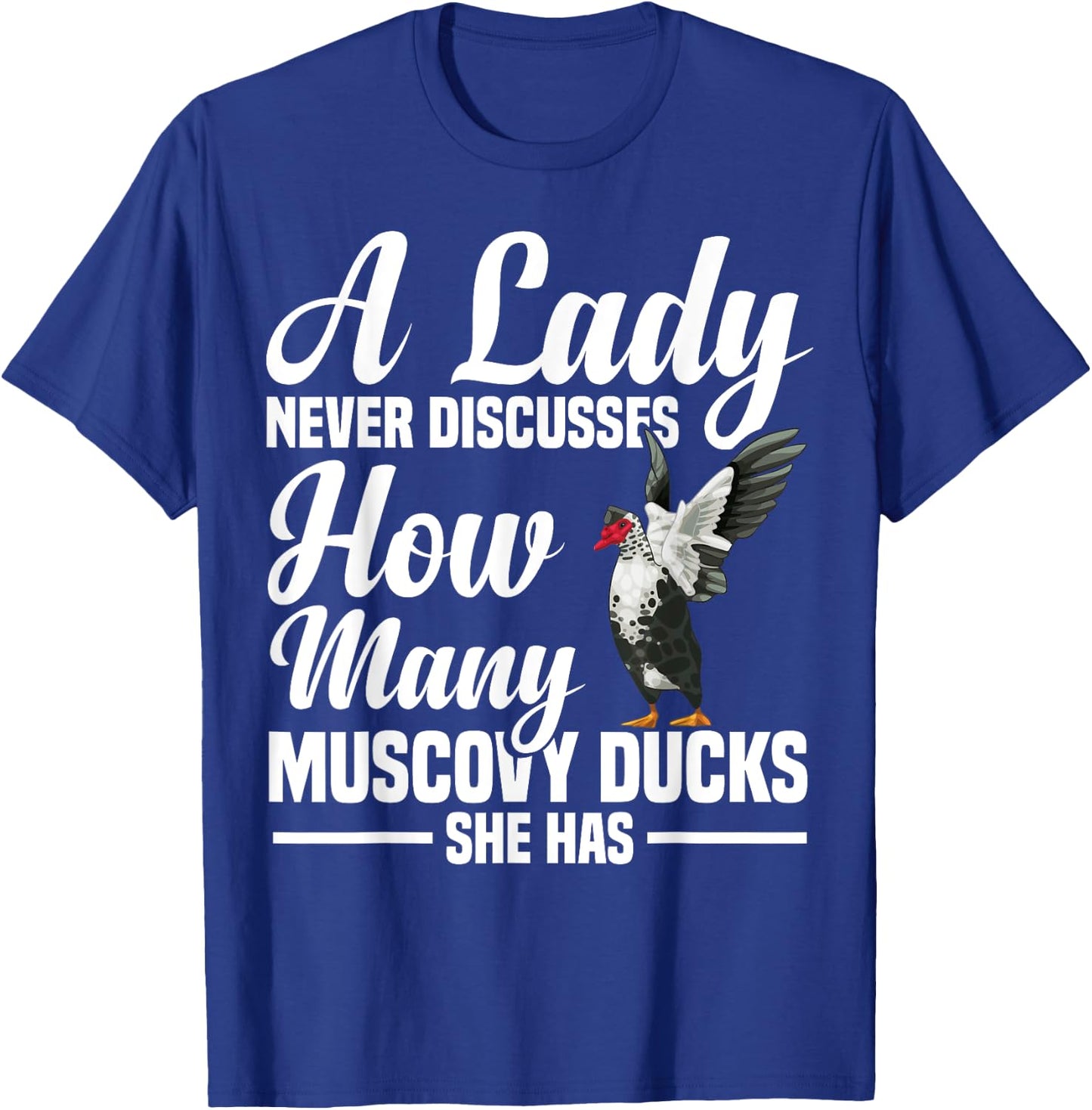 Muscovy Duck Plush Muscovy Duck Toys Ornament Muscovy Ducks T-Shirt - T-Shirt | Royal