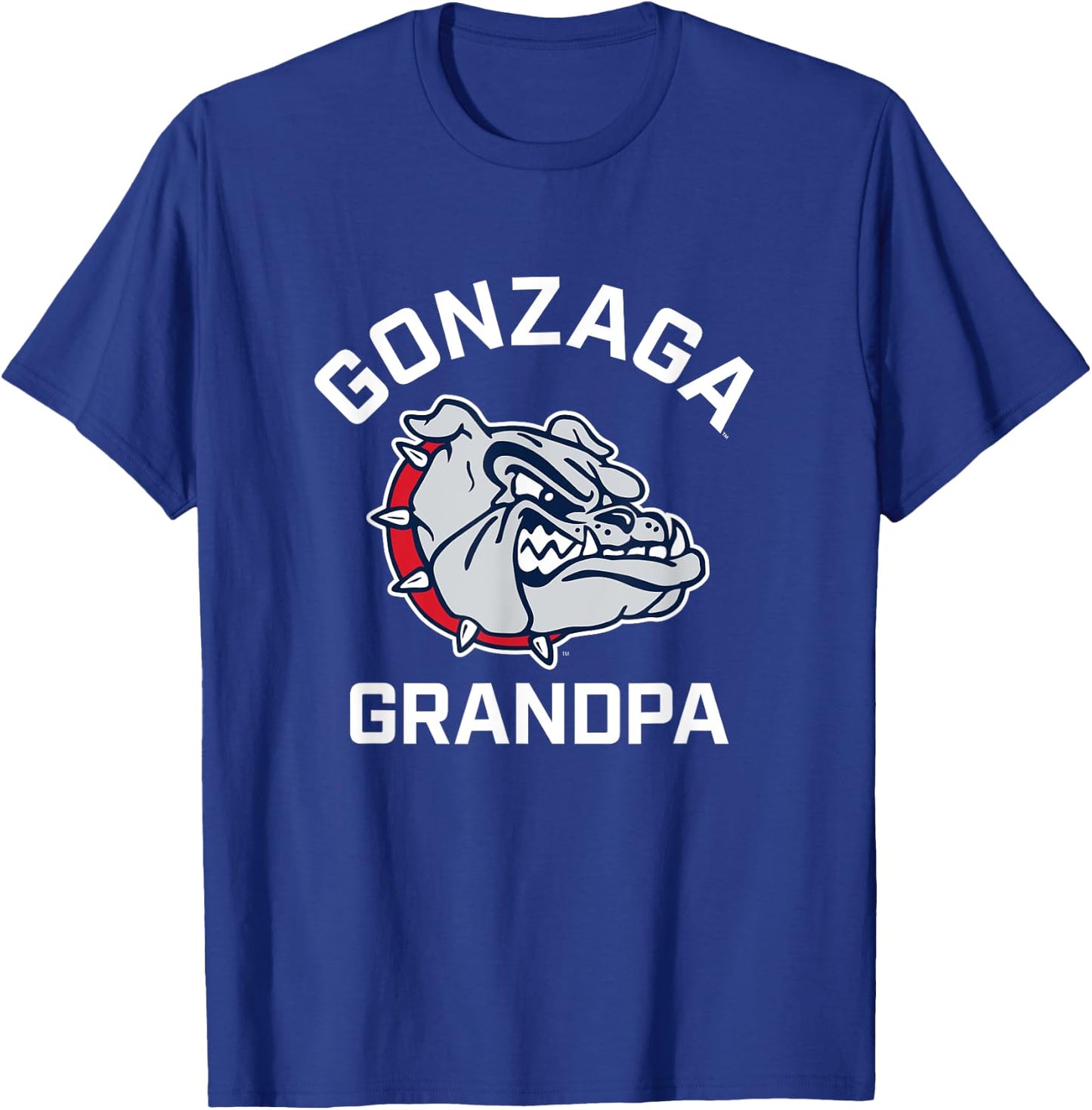 Gonzaga University Bulldogs Arched Grandpa T-Shirt - T-Shirt | Royal