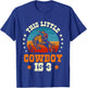 Kids Cowboy 3rd Birthday Boys 3 Year Old Rodeo Western Horse T-Shirt - T-Shirt | Royal