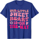 Our Little Sweetheart On The Way, Pregnancy Announcement T-Shirt - T-Shirt | Royal