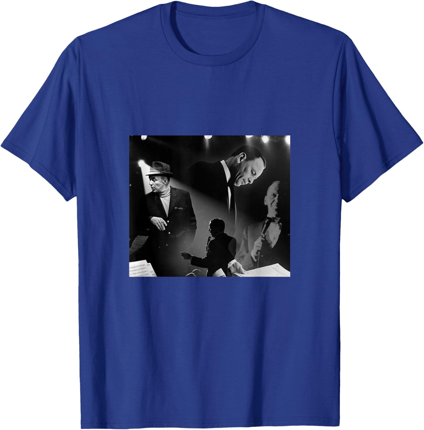 Great Moment Store Frank Sinatra Black -Adults Small Modern Casual T-Shirt - T-Shirt | Royal