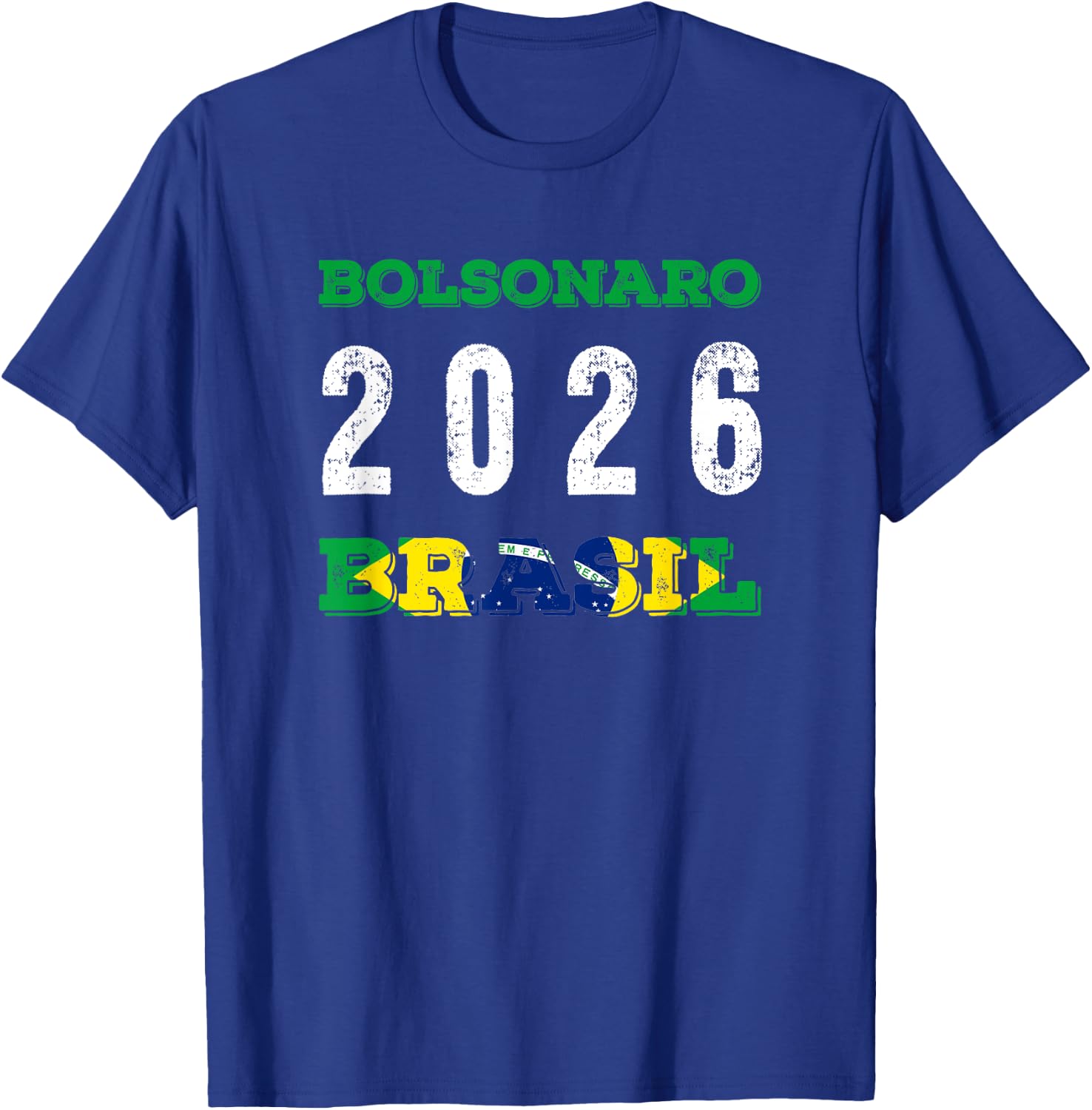 Camiseta Bolsonaro Presidente 2026 Brasil T-Shirt - T-Shirt | Royal