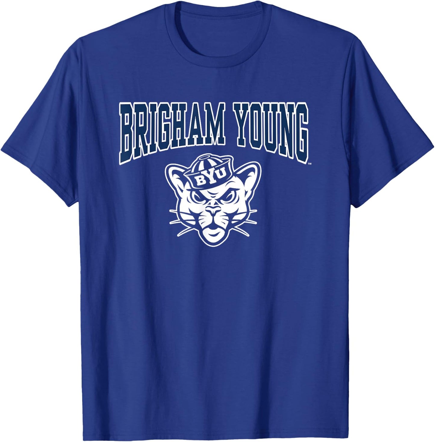 BYU Cougars Cosmo Mascot Blue Officially Licensed T-Shirt - T-Shirt | Royal