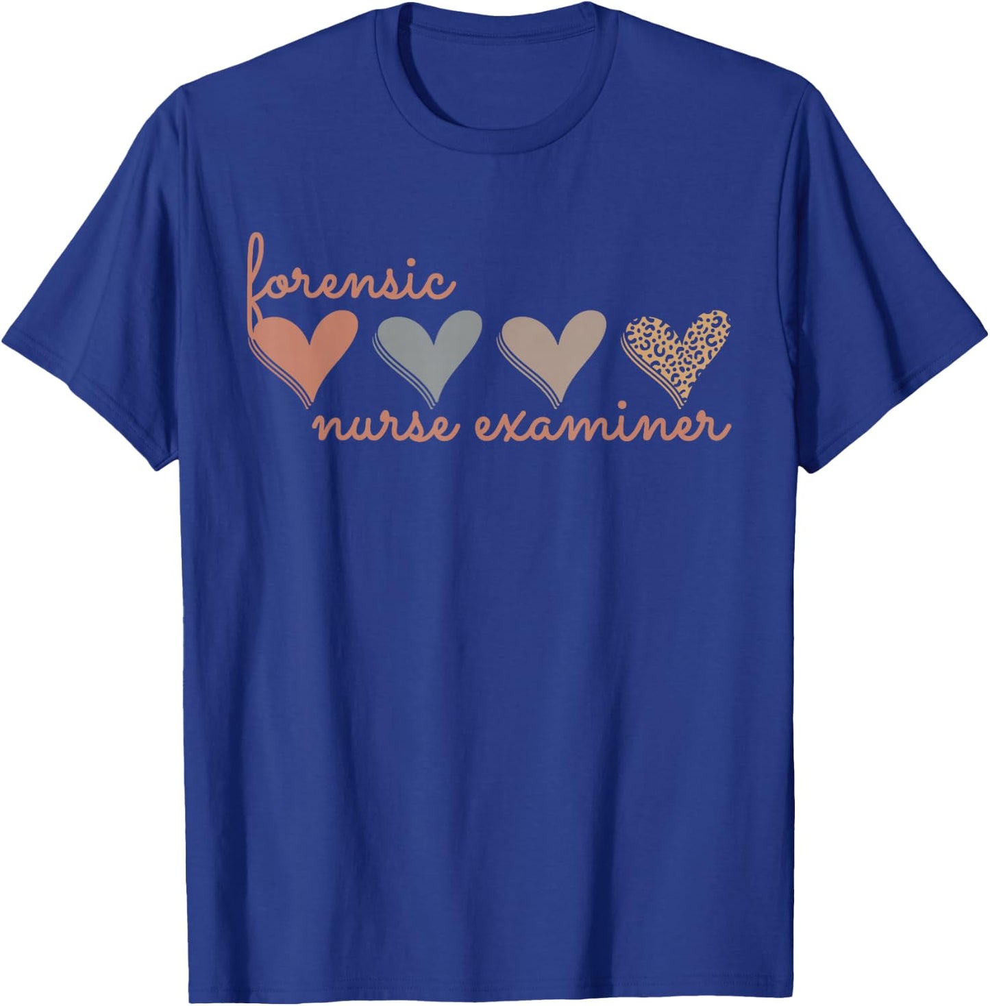 Forensic Nurse Examiner Medical Investigator Nursing Science T-Shirt - T-Shirt | Royal